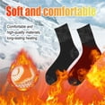 thumbnail image 2 of YOTQUSKI 2pc Heating Socks Cold Weather, Adjustable Temperature Safe USB Heated, Reducing Foot Stress Winter Socks for Slipper, Skiing, Hiking, Cycling, Driving (Men Women), 2 of 7
