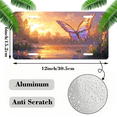 thumbnail image 2 of 1 Pcs 2D Flat License Plate Covers & Frames, Butterfly at Sunset For Decorative Front, Waterproof For Decoration Aluminum License Plate Covers & Frames Cover For Men Women, 12" X 6", 2 of 7