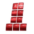 thumbnail image 1 of Unique Bargains 10 Pcs Car Driver and Passenger Window Switch Button Cover Trim Compatible for Toyota Highlander 2020-2022, Durable Aluminum Alloy Red, 1 of 7