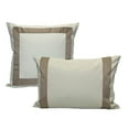 thumbnail image 4 of Versailles - Housse de Coussin Valentina, 20 Pouces x 20 Pouces, Lavable à la Machine, Taupe, 4 of 4