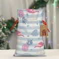 thumbnail image 5 of Naloa Flamingo and Pineapple Drawstring Christmas Bags, 3D Xmas Gift Bags, Christmas Wrapping Bags, Xmas Goodie Bags, Treat Pouch Bags, Party Favor Bags-Medium, 5 of 9