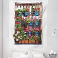 thumbnail image 1 of Geraniums Tapestry, Old Wooden Window with Terracotta Plant Pots and Colorful Blooming Flowers, Fabric Wall Hanging Decor for Bedroom Living Room Dorm, 5 Sizes, Multicolor, by Ambesonne, 1 of 1