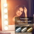 thumbnail image 3 of yeacher Tomshine Portable LED Mirror Light with 5 Bulbs USB Charging Dimmable 3 Color Modes Vanity Makeup Cosmetic Lights for Bathroom Dressing Room Table, 3 of 5