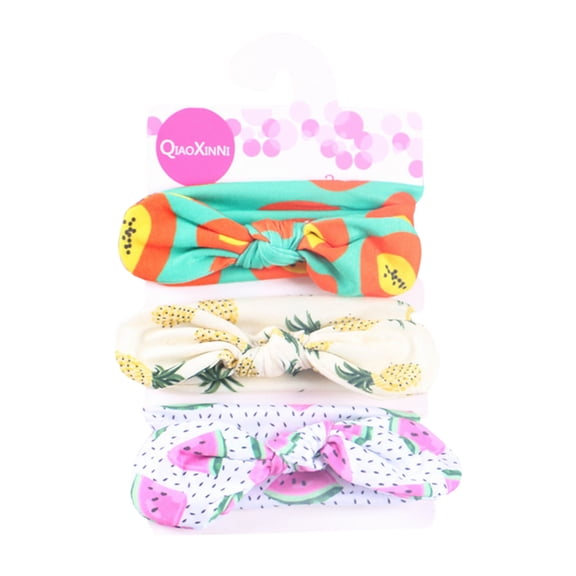 Kiplyki New Arrivals Set for Baby 3PC Newborn Toddler Girls Boys Print Bow Headband Accessories