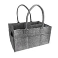 thumbnail image 4 of Foldable Baby Diaper Caddy Organiser, Portable Nursery Storage Basket Bin With Changeable Compartments(light Grey), 4 of 4