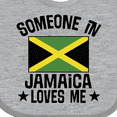 thumbnail image 4 of Inktastic Jamaican Vacation Someone in Jamaica Loves Me Boys or Girls Baby Bib, 4 of 4