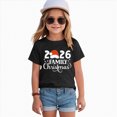 thumbnail image 2 of sdbrld Girls' Tees Tops, Kids Christmas Gifts Short Sleeve Graphic Shirts Holiday Clothes Black Sizes 9-10 Years, 2 of 6