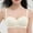 White, variant on HOMBOM Bras for Women Everyday Soft Cup Lightly Lined Balconette Brassiere Lifting Wireless Beige Spaghetti Straps Bras 32A