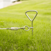 Carlson Triangle Stake for Pet Tie-Out Installation, 18.3 Inches Tall, Secure with Triangle Top and Screw-Shaped Body