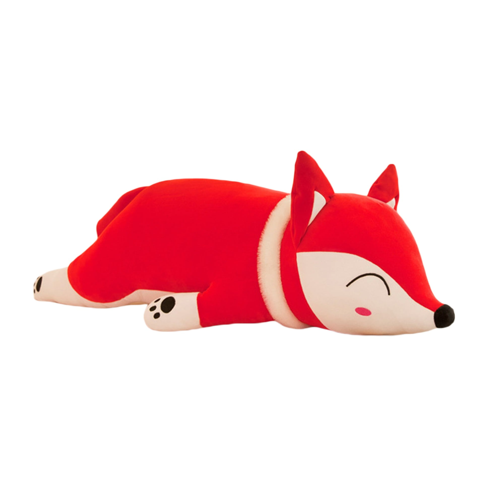 Stuffed Animal Fox Plush Toy Pillow for Kids Kawaii Soft Cuddly Hugging