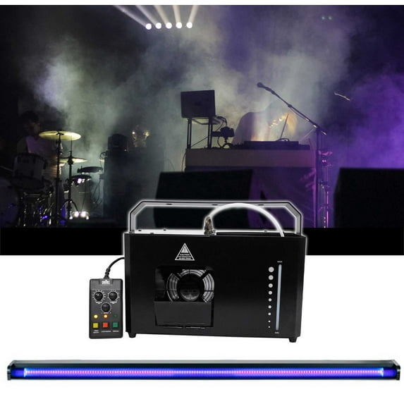 Chauvet Hurricane Haze 4D DMX Haze Machine Hazer+Remote+48" Black Light Strip