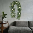 thumbnail image 4 of Realistic Greenery Wreath for Year Round Seasonal Front Door Wall Window Decoration, 4 of 5