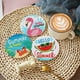 thumbnail image 3 of Pequeños Kits Pintura Diamantes Posavasos 6/8 Piezas Hoja Seta Cruz Verano Creativo, 3 of 9