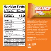 BUILT Bar Sour Puff Protein Bars, Sweet Peach Punch, Gluten Free, Sour Candy Snacks - 12ct