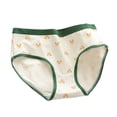 thumbnail image 5 of Lohuatrd Japanese Style Teenage Girls Panties Cute Bear Pattern Green Cotton Crotch Briefs Mid-rise Cartoon Student Underpants, 5 of 8