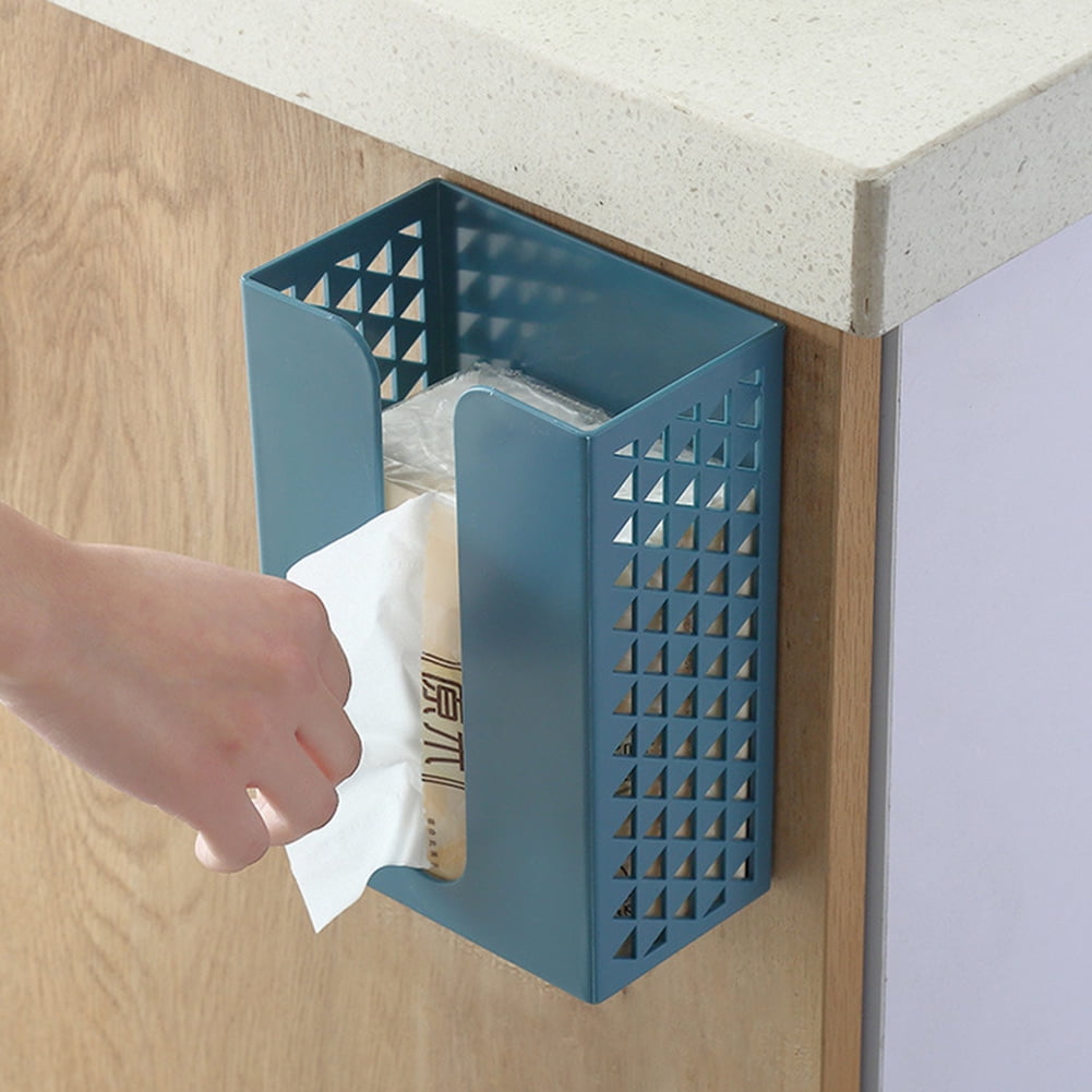 Tissue Box Kitchen Adhesive Tissue Paper Storage Box Case WallMounted