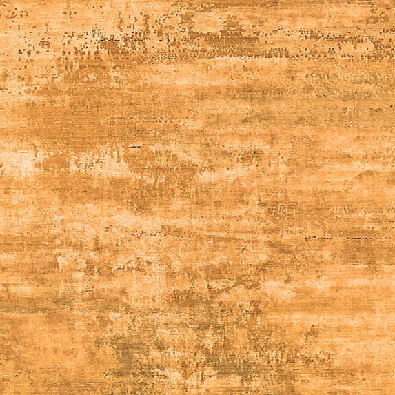 Ahgly Company Indoor Square Oriental Orange Industrial Area Rugs, 8' Square