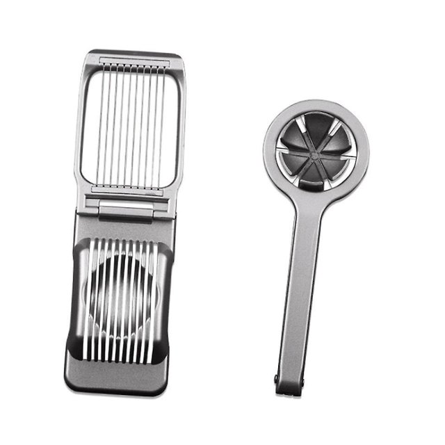 Cortadora de huevos, cortadora de huevos multiusos de alambre de acero inoxidable 304 para huevos duros, cortadora de huevos de aluminio cortadora resistente