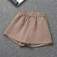 thumbnail image 5 of Women Summer Pants Women's Casual Shorts Summer Comfortable Elastic Waist plus Size Pants for Women Work Casual High Waist Sexy plus Size Stretch Womens Sports Wide for Brown M, 5 of 6
