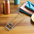 thumbnail image 4 of ETHZZLE Stainless Steel Ergonomic Pot Holder Clamp, Hot Dish Gripper for Safe Kitchen Handling, 4 of 8