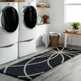 thumbnail image 6 of BoutiqueRugs Harlem Contemporary Area Rug - Black, Cream - 4' Square, 6 of 19