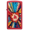 Slim Red Matte Comic Blast Design