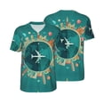 thumbnail image 3 of Daiia Around The Planet Mens Baseball Jersey Button Down Shirts Short Sleeve Sports Uniforms-4X-Large, 3 of 9