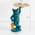 thumbnail image 2 of Bulldog Desk Storage Tray Statue Beautiful Handcrafted Resin Bulldog Storage Key Tray for Home Porch, 2 of 5