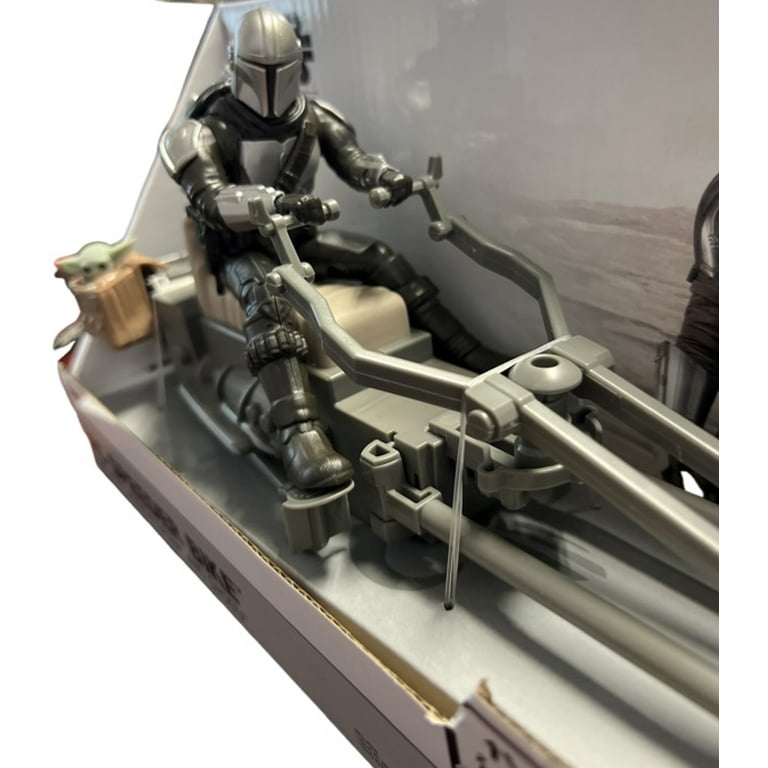 Star Wars RC Speeder Bike With The Mandalorian and Grogu