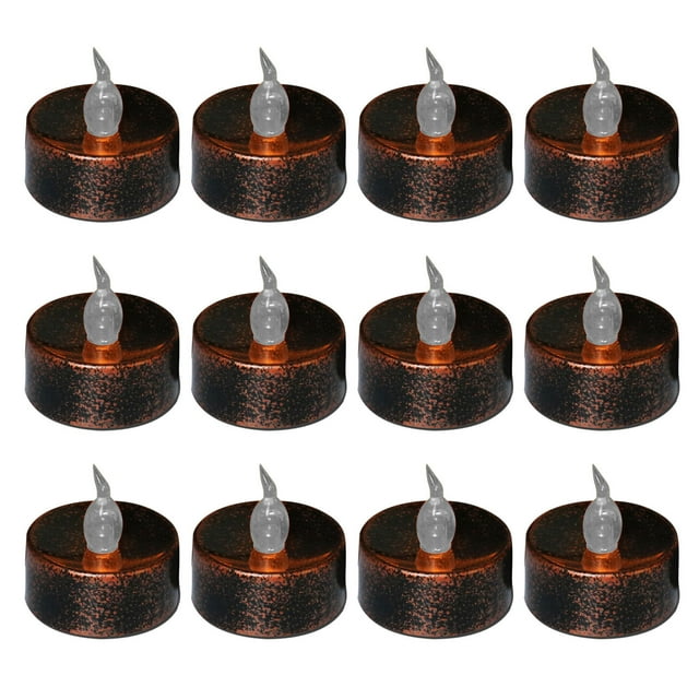 CEHVOM 12pc Halloween Battery Retro Candle Light Outdoor Decoration LED Candle Light