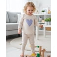 thumbnail image 3 of 18 Months Baby Girls Clothes 24 Months Girls 3 Pack Fall Winter Outfits Toddler Girl Long Sleeve Top Pants 6PCS Clothing Set Purple, 3 of 6