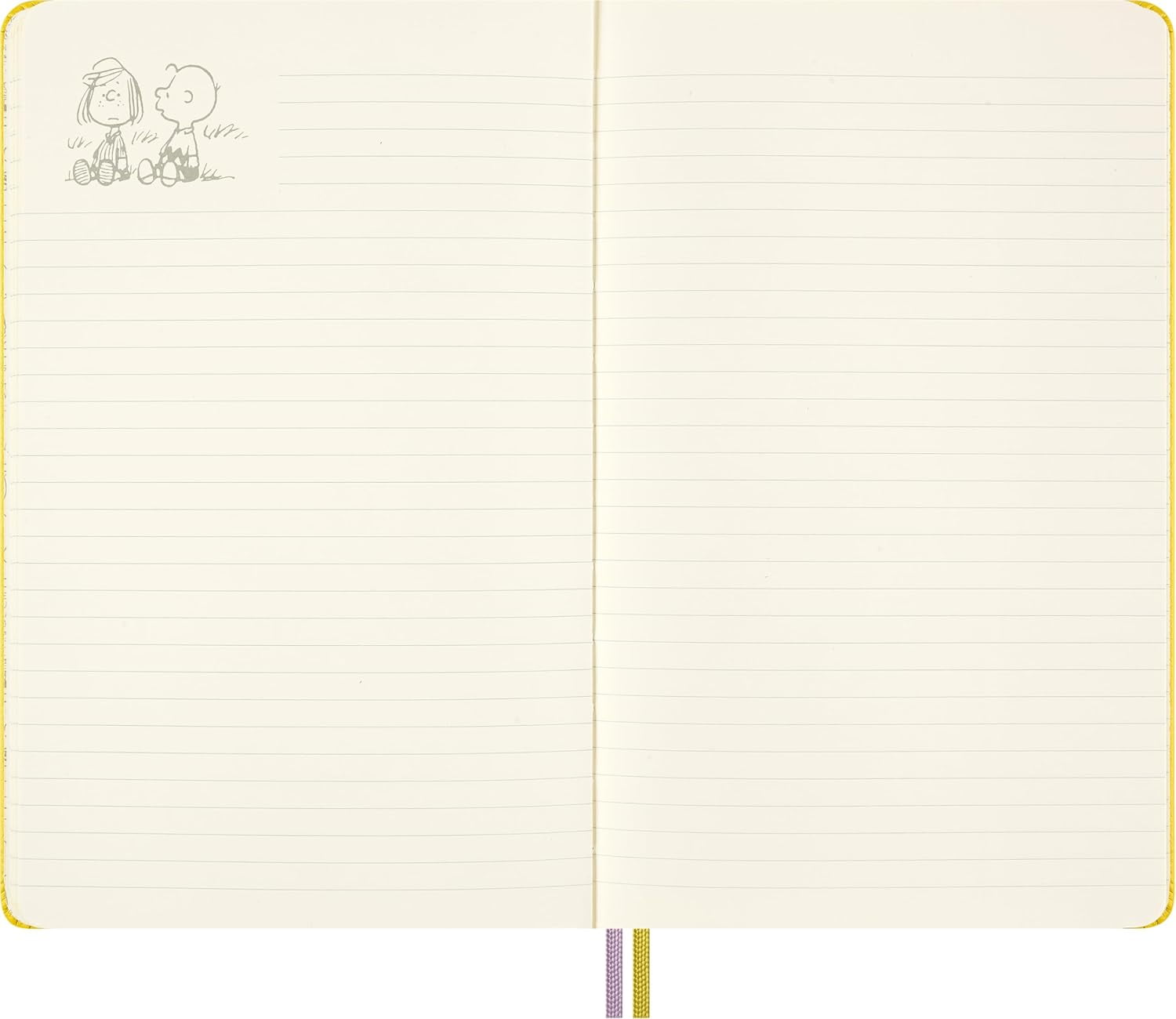 Moleskine Limited Edition Peanuts 'Patty' Notebook, Hard Cover, Large (5" x 8.25"), Ruled, Yellow, 176 pages