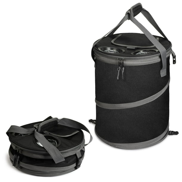 Cooler Tirrinia Pop-Up con aislamiento para 39 latas, color negro