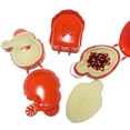 thumbnail image 2 of MOMOJIA Set of 3 Santa Shape Pie Maker Plastic Food Safe Pastry Baking Tool Dough Press Pocket Pie Mold for Christmas Treats, 2 of 20