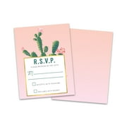 Personalized Cactus Fiesta Wedding RSVP