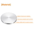 thumbnail image 3 of Unique Bargains M10 Thread 70mm Diameter Round Shape Aluminum Disc Hardware 1pack Aluminum Circle Disc Glass Top Adapter for Glass Table, 3 of 5