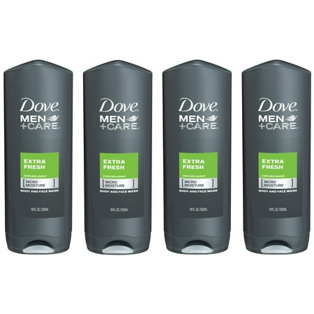 Dove Men+Care Body and Face Wash Extra Fresh 18 oz 4 count