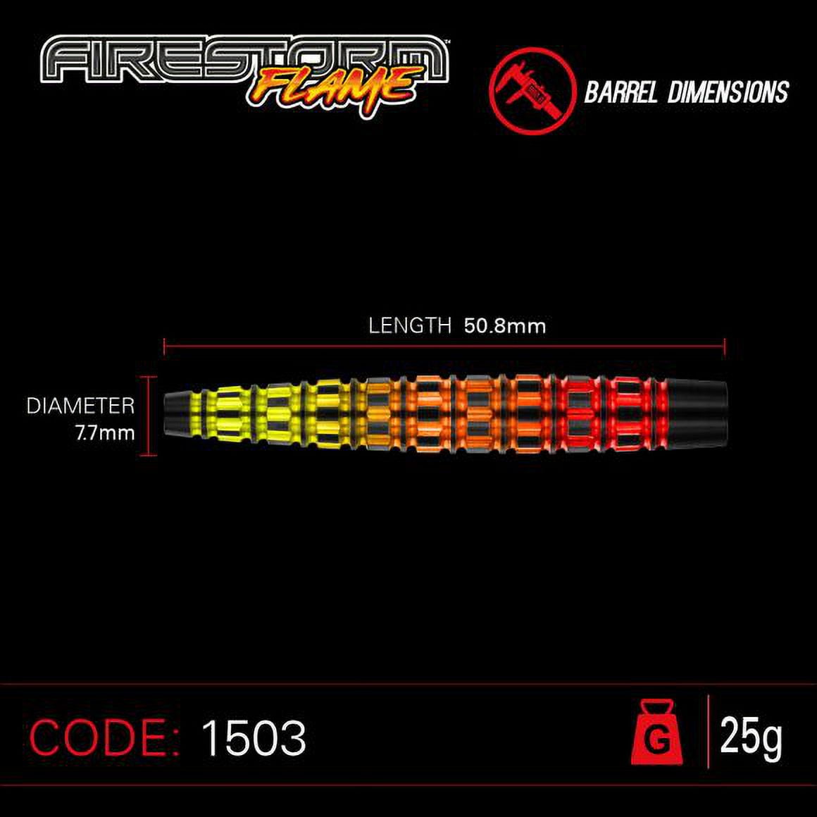 Firestorm Flame 25 gram 90% Tungsten alloy