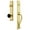 Lifetime Brass, variant on Grandeur 854573 Fifth Avenue Solid Brass Rose Dummy Full Plate Full Plate 'S' Grip