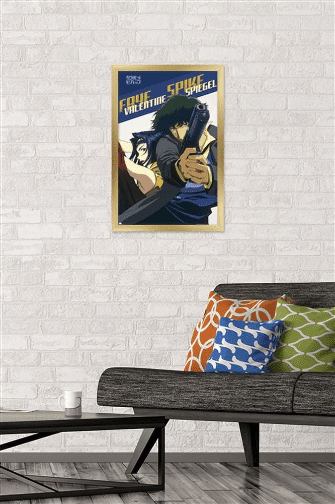 Cowboy Bebop - Spike & Faye Wall Poster, 14.725" x 22.375", Framed