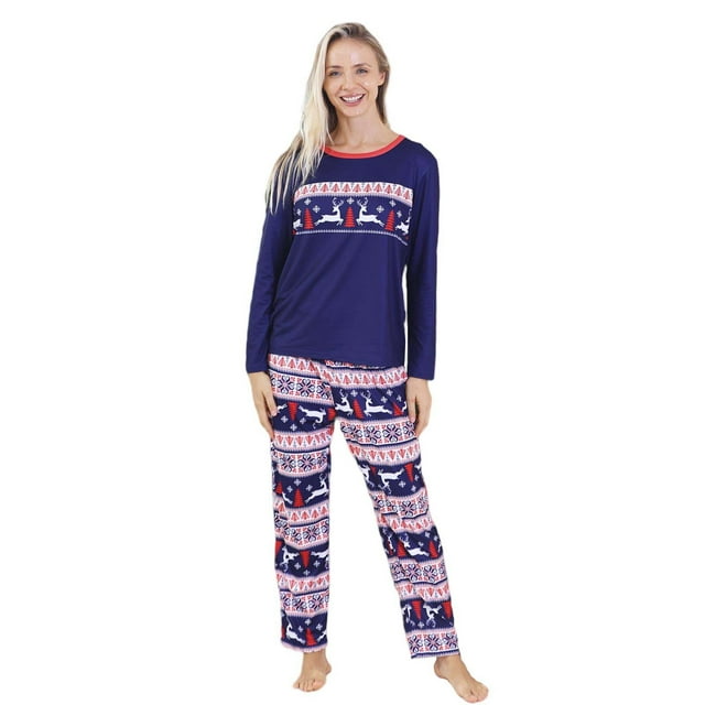 Family Pajama Set Print European Style for Parent Child Matching Suit,Pajamas for Family