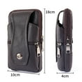 thumbnail image 6 of SPRING PARK Men ​Mobile Phone Belt Pack Bag Loop Waist Holster Pouch Case​ Cow Leather, 6 of 6