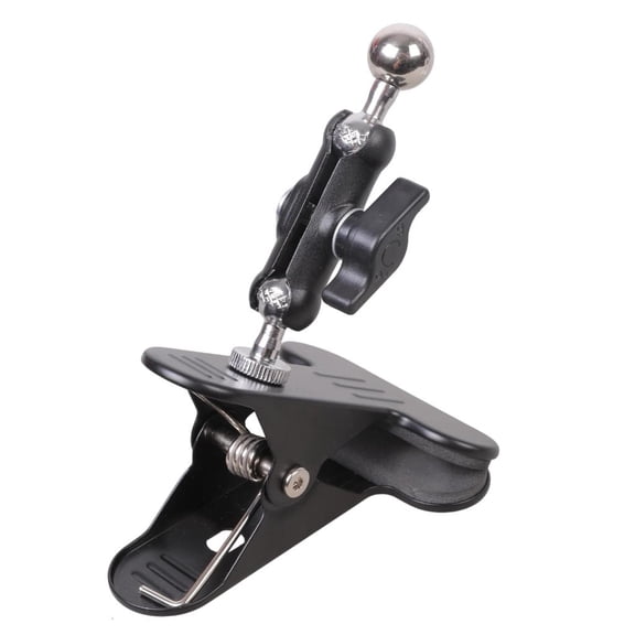 SDFGTstore Adjustable Angle Metal Phone Mount Clamp with 17.4mm Ball Head Simple Installs for Smartphones Tablets Magnetic Holders
