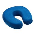 thumbnail image 1 of Almohada de viaje con funda extraíble, ligera y suave, con soporte para la cabeza y el cuello y espuma viscoelástica. Azul oscuro, 1 of 9