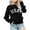 Black, variant on Girls USA Graphic Oversized Sweatshirts Letter Print Crewneck Long Sleeve Casual Loose Pullover Tops