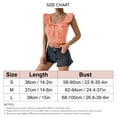 thumbnail image 6 of Women Top Bow Knot Front Neck Sleeveless Top Ruffle Rib Knit Slim Blouse Pure Color Blouse Dusty Pink M, 6 of 6