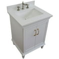 thumbnail image 6 of 25 in. Single Wooden Vanity  White with White Quartz Rectangle Sink, 6 of 12