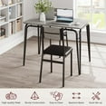 thumbnail image 4 of Dining Table Set for 4,Kitchen Table and Chairs for 4, 5Pcs Modern Dining Room Table Set, Dinner Table Set for 4, Rectangular Dinette Set Furniture for Small Space, Apartment,Home,Office,Grey, 4 of 8