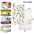 thumbnail image 2 of Cartoon Dinosaur Pattern Bath Towel 100% Cotton Soft Thick High Absorbency Hand Face Towel Single Pack 16x28in, 2 of 7
