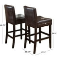 thumbnail image 4 of Noble House Skyland Brown Leather Counterstools (set of 2), 4 of 5